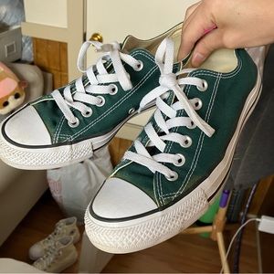 Green low rise converse